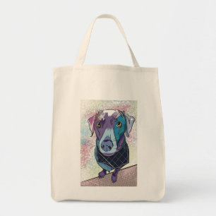Silver Lab Tote Bag