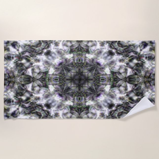 Silver Lace Beach Towel (Front)