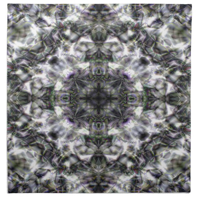 Silver Lace Cloth Napkin (Front)