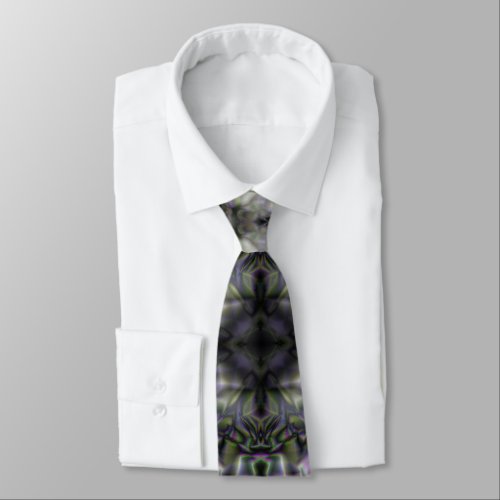 Silver Lace Neck Tie