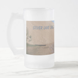 Silver Lake Sand Dunes, Mears, Michigan Frosted Glass Beer Mug