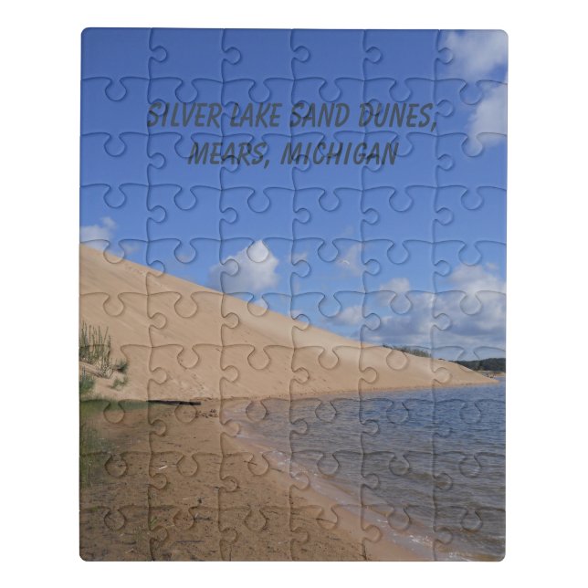 Silver Lake Sand Dunes, Mears, Michigan Jigsaw Puzzle (Puzzle Vertical)