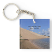 Silver Lake Sand Dunes, Mears, Michigan Keychain