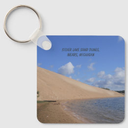 Silver Lake Sand Dunes, Mears, Michigan Keychain