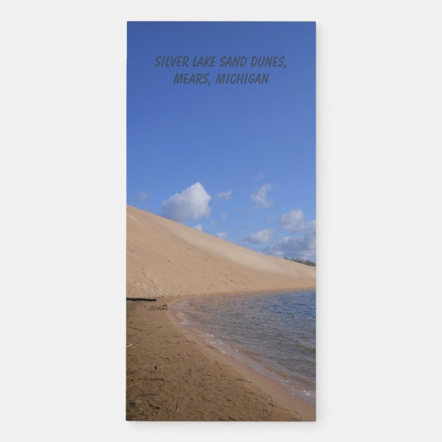 Silver Lake Sand Dunes, Mears, Michigan Magnetic Notepad (Front)