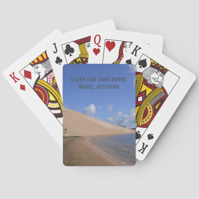Silver Lake Sand Dunes, Mears, Michigan Poker Cards (Back)