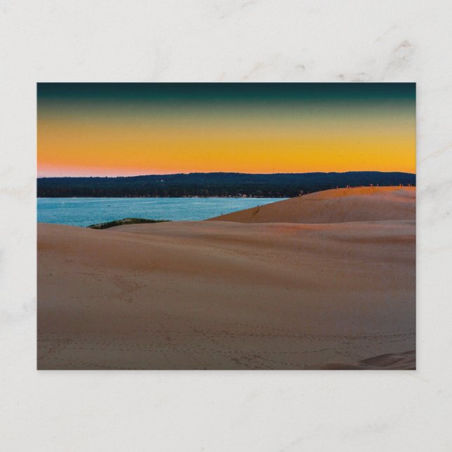 Silver Lake State Park, Michigan at Sunset Postcard (Front)