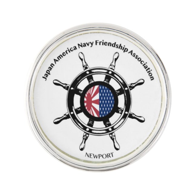 Silver Lapel Pin - JANAFA-Newport (Front)