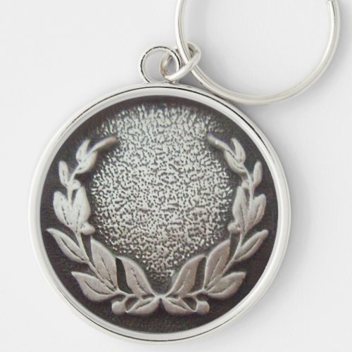 Silver Laurel Wreath Keychain