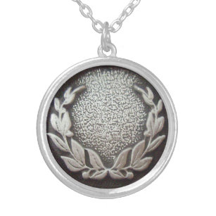 Silver Laurel Wreath Silver Plated Necklace