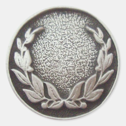 Silver Laurel Wreath Sticker