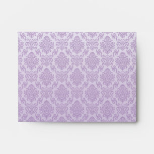 silver,lavender,chic,damasks,floral,lace,pattern,v envelope