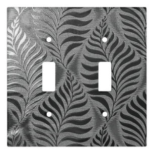 Silver Leaf Light Switch Cover