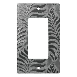 Silver Leaf Light Switch Cover