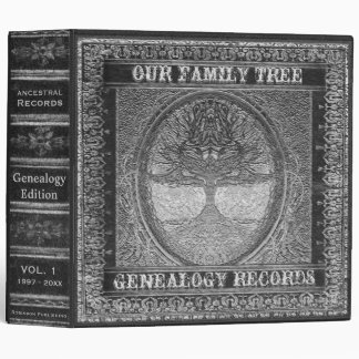 Silver Leaf Look Genealogy Binder