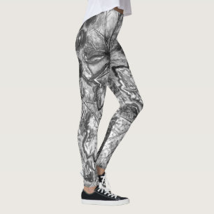 SILVER LEAVES LEGGINGS
