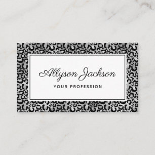 Silver Leopard Business Card