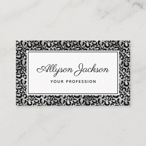  Silver Leopard Business Card