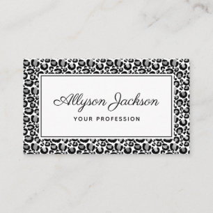 Silver Leopard Business Card