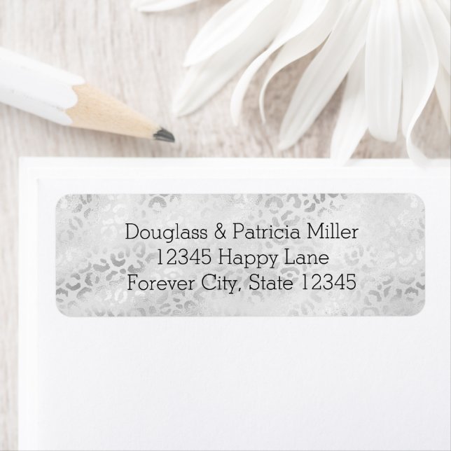 Silver Leopard Print Label (Insitu)