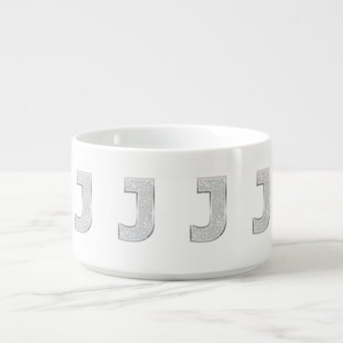 Silver Letter J Bowl