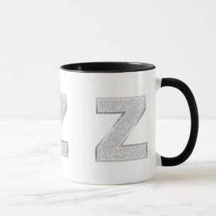 Silver Letter Z Mug