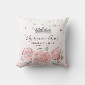 Ivory with Blush Mis 15 Años Princess Kneeling, Slipper or Tiara Pillows store - Two Pillows