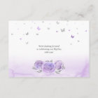 Silver Light Purple Roses Elegant