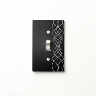 Silver Light Switch Cover