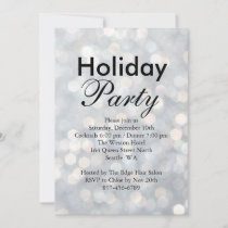 Silver Lights Holiday Corporate Invitation