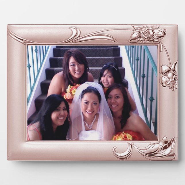 Silver Lilac Bridesmaid Add Photo Plaque (Front)