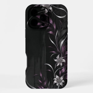 Silver Lilac Dream Elegant Floral Design iPhone 16 Pro Max Case