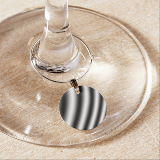 Silver Lines Wine Glass Charm