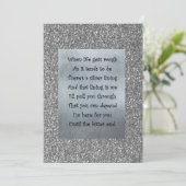 Silver lining card (Standing Front)