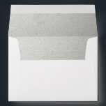 Silver Lining Envelope<br><div class="desc">Silver Embossed-Effect lined envelope. Perfect for your wedding day card, thank you card, anniversary, birthday, and other special events!</div>