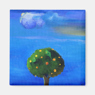 Silver Lining over the Orange Tree 2012 Magnet