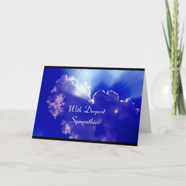 silver lining sympathies card (Front)