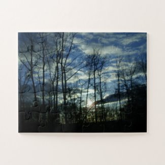 Silver Linings Blue Evening Sky 11" x 14" Puzzle