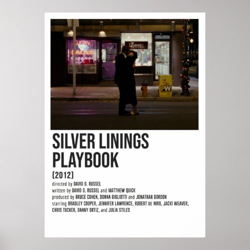 SILVER LININGS PLAYBOOK kiss Poster