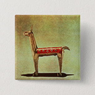 Silver Llama Figurine, from Peru, after 1438 Button