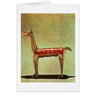 Silver Llama Figurine, from Peru, after 1438 Cards