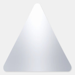 Silver Look Blank Template Elegant Glamorous Chic Triangle Sticker