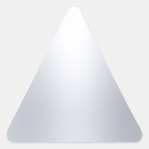 Silver Look Blank Template Elegant Glamorous Chic Triangle Sticker
