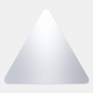 Silver Look Blank Template Elegant Glamorous Chic Triangle Sticker