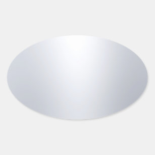 Silver Look Blank Template Elegant Glamour Trendy Oval Sticker