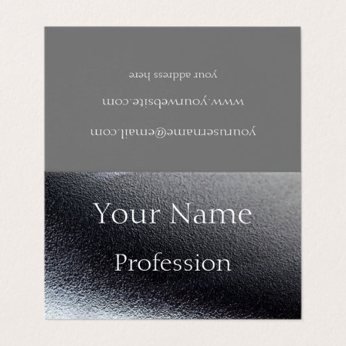 silver look glamour business card