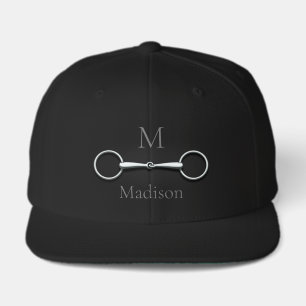 Silver Loose Ring Snaffle Bit Monogrammed Visor