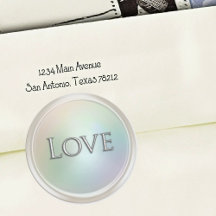 Silver Love Envelope Seal