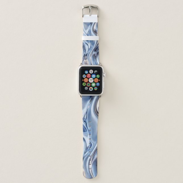 Silver Luxury  Apple Watch Band (Front)