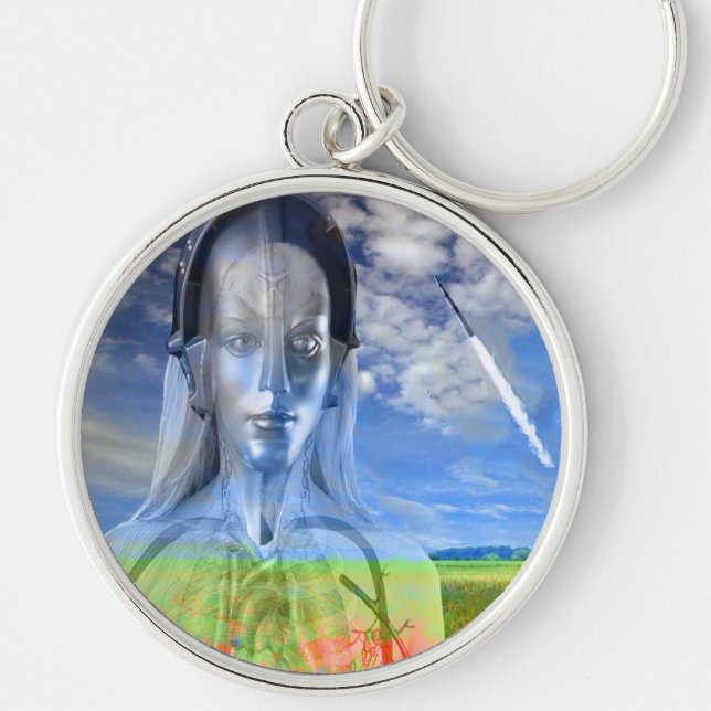 Silver Machine Keychain (Front)